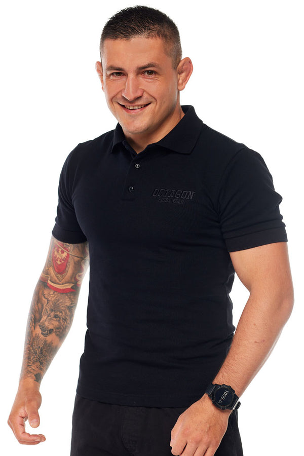 Poloshirt Octagon Polo Straight HFT schwarz