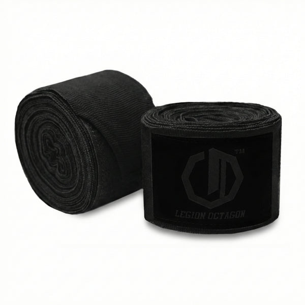 Boxbandagen Legion Octagon Standard/5m schwarz/schwarz