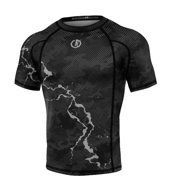 Rashguard Legion Octagon PREMIUM Marble camo / grau