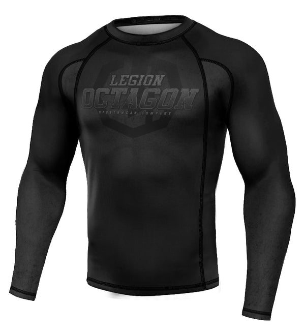 Rashguard Legion Octagon PREMIUM Conquest/długi rękaw schwarz/grau