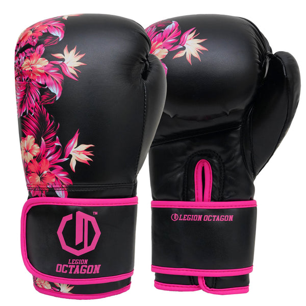 Boxhandschuhe Legion Octagon Damen Flower schwarz/pink