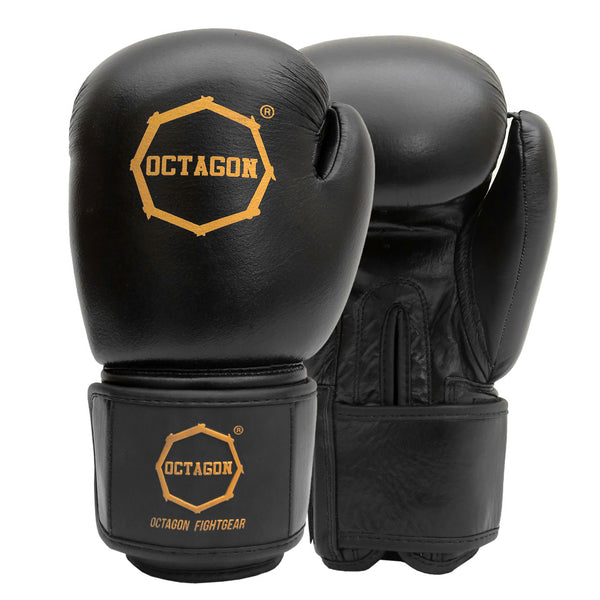Boxhandschuhe Octagon Royal / SKÓRA schwarz / gold