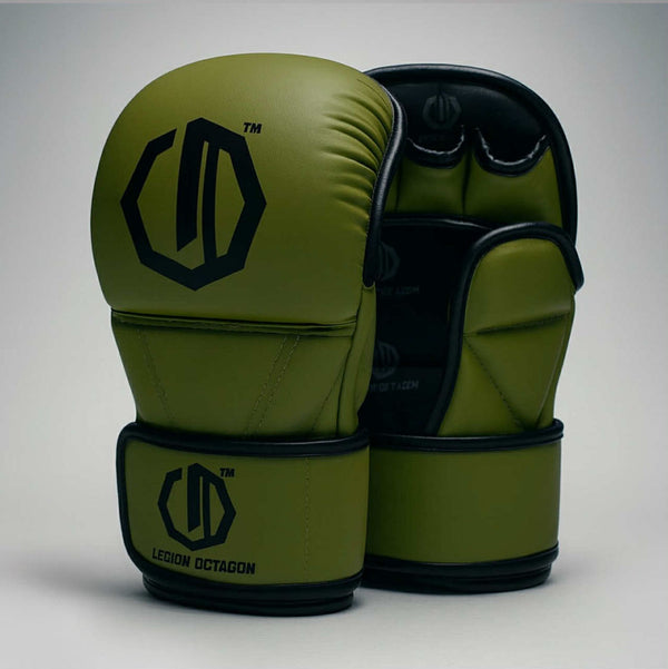 MMA-Handschuhe Legion Octagon sparingowe Enforcer dark grün