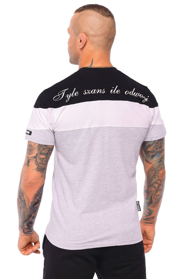 T-shirt Octagon trójkolorowy Tyle Szans Ile Odwagi