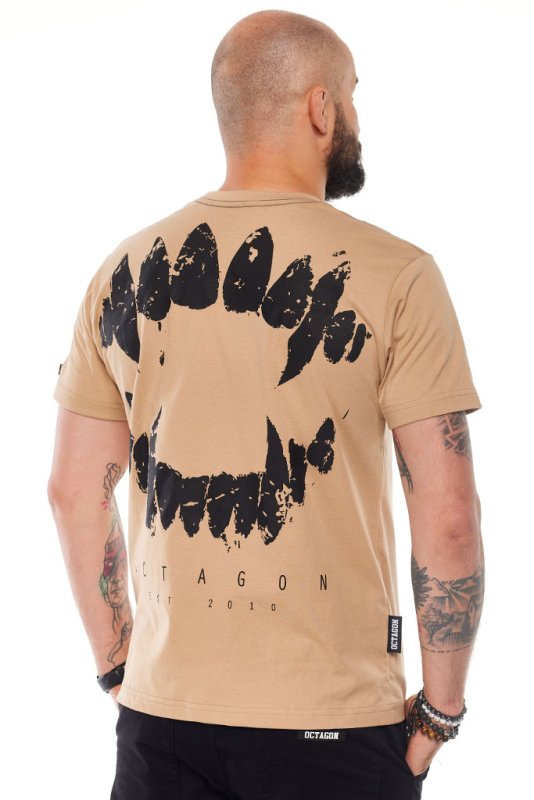 T-Shirt Octagon Zähne beige