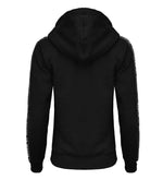 Hoodie Octagon Damen Stripe ZIP-Kapuze schwarz