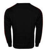 Hoodie Octagon Stripe bez kaptura schwarz / rot