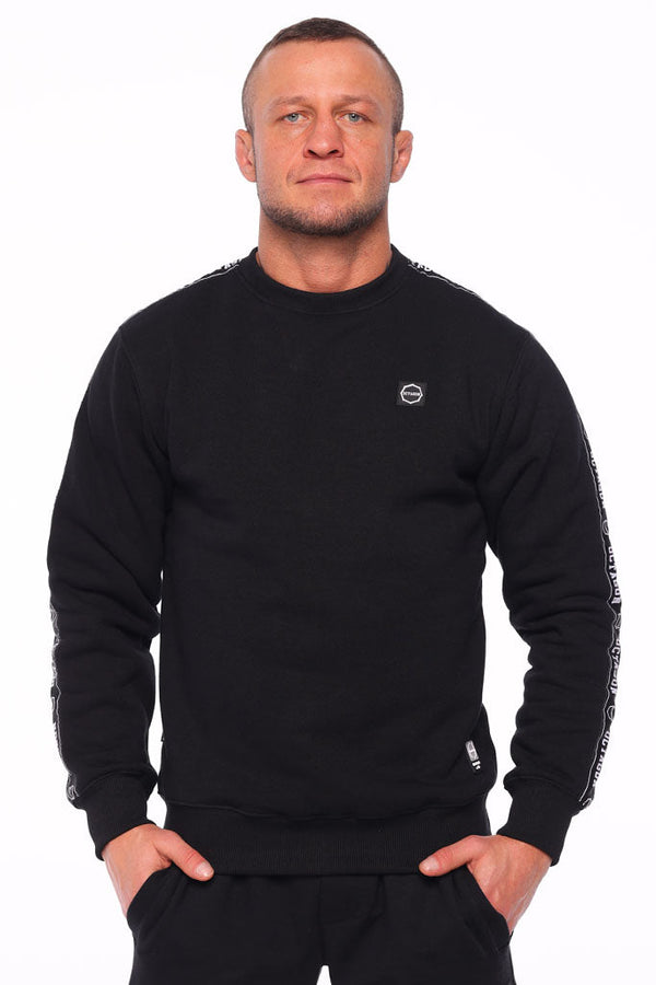 Bluza Octagon Stripe black bez kaptura