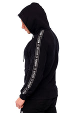 Bluza Octagon Stripe black z kapturem