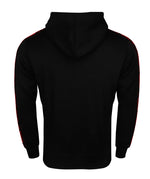 Hoodie Octagon Stripe z kapturem schwarz / rot