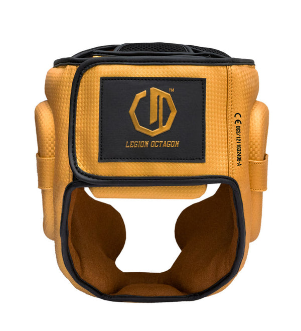 Kask bokserski Legion Octagon Kevlar golden