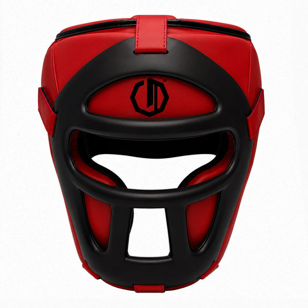 Boxhelm Legion Octagon Guardox dark 2-in-1 rot