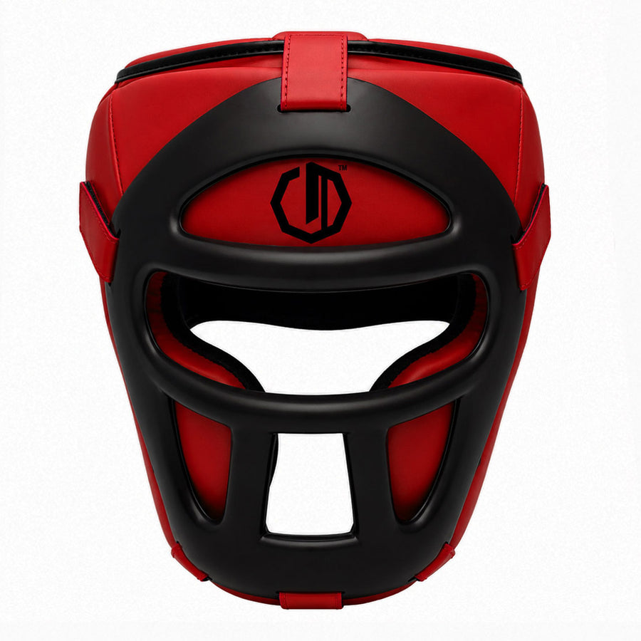 Boxhelm Legion Octagon Guardox dark 2-in-1 rot