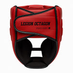 Boxhelm Legion Octagon Guardox dark 2-in-1 rot