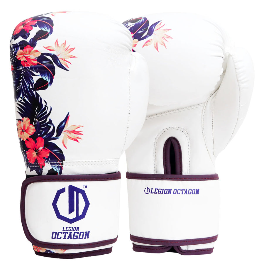 Boxhandschuhe Legion Octagon Damen Flower weiß/lila