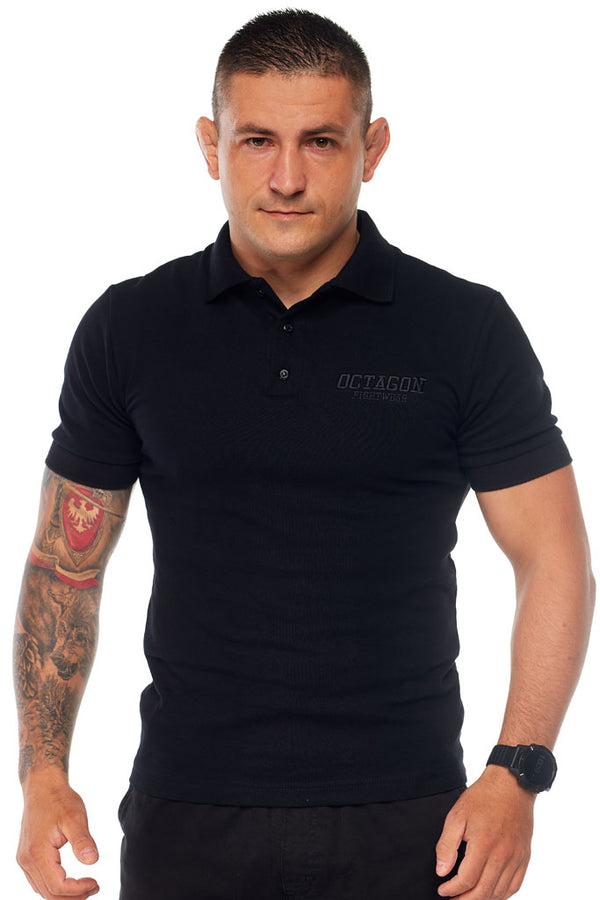 Poloshirt Octagon Polo Straight HFT schwarz