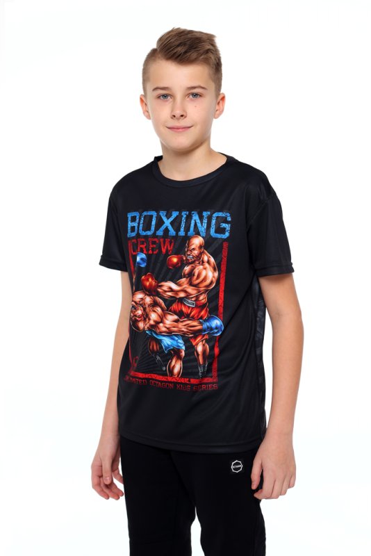 Kinder Sport T-Shirt Octagon Boxing Family
