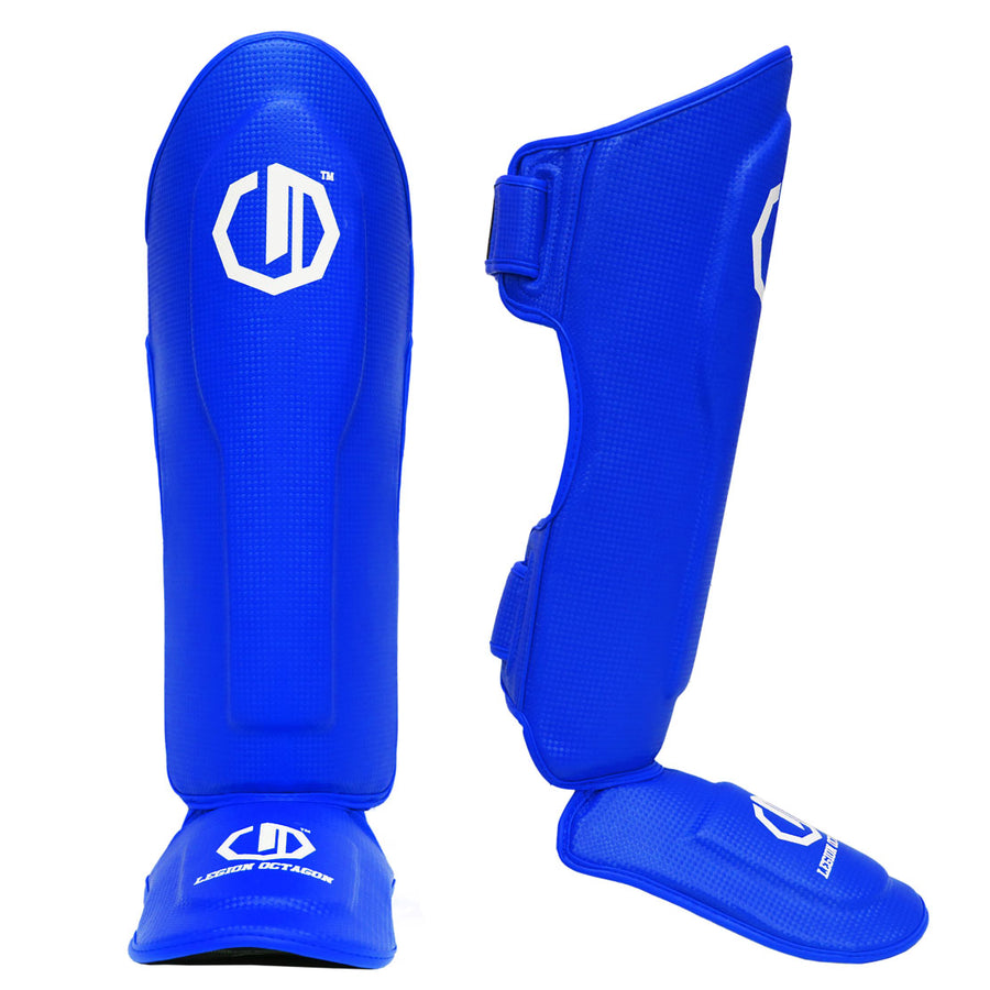 Schienbein-/Fußschützer Legion Octagon Kevlar blau