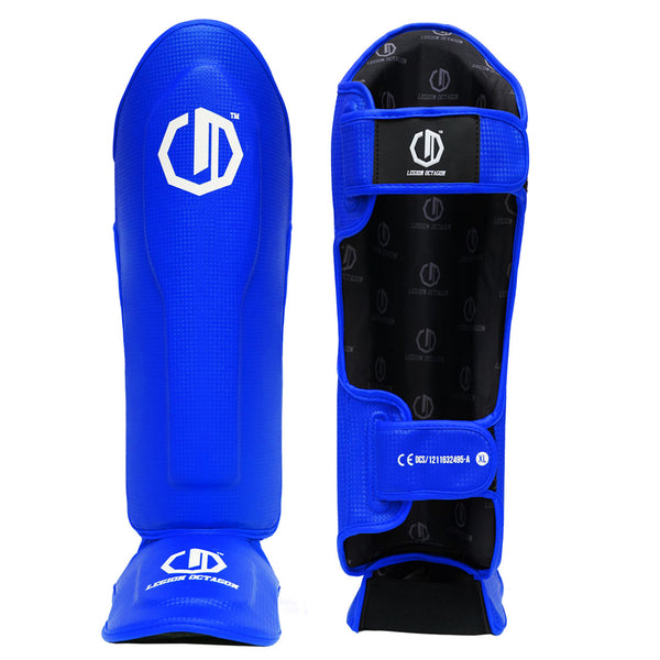 Schienbein-/Fußschützer Legion Octagon Kevlar blau