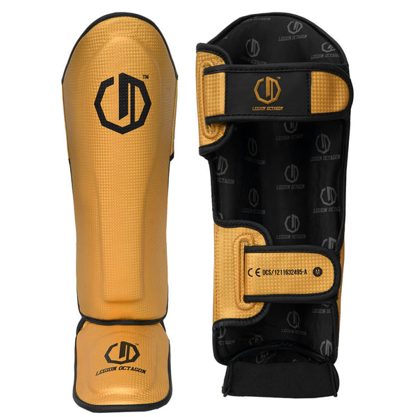 Schienbein-/Fußschützer Legion Octagon Kevlar gold