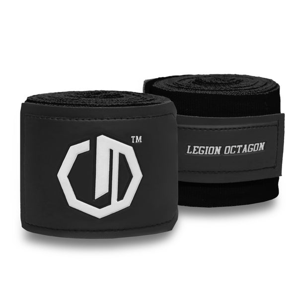 Boxbandagen Legion Octagon Supreme / 5m schwarz / weiß