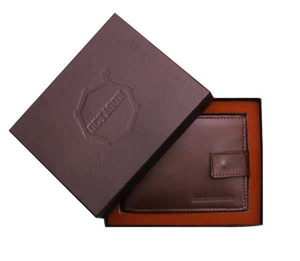 Portfel skórzany Octagon Fightwear Horizontal brown