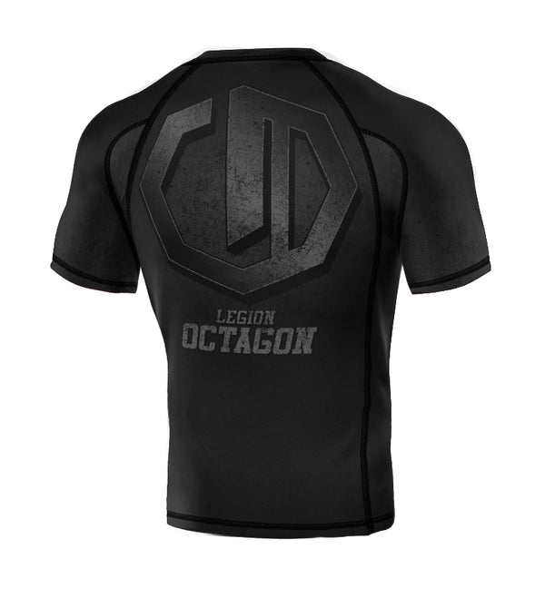 Rashguard Legion Octagon PREMIUM Conquest schwarz / grau