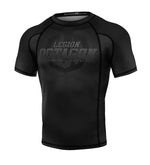 Rashguard Legion Octagon PREMIUM Conquest schwarz / grau
