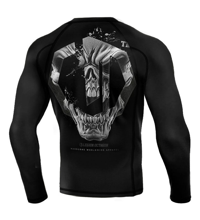 Rashguard Legion Octagon PREMIUM Skull Logo długi rękaw