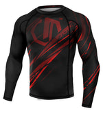 Rashguard Legion Octagon PREMIUM Escape/długi rękaw schwarz/rot