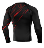 Rashguard Legion Octagon PREMIUM Escape/długi rękaw schwarz/rot