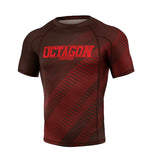 Rashguard Octagon PREMIUM Blocks rot