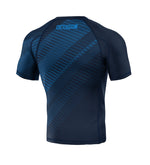 Rashguard Octagon PREMIUM Blocks blau