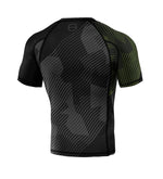 Rashguard Octagon PREMIUM Broken Line schwarz