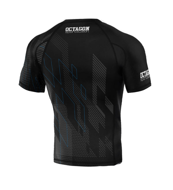 Rashguard Octagon PREMIUM Diamond schwarz