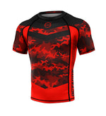 Rashguard Octagon PREMIUM Mesh camo / rot