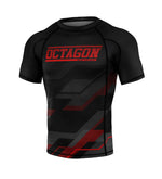 Rashguard Octagon PREMIUM Racer black/red