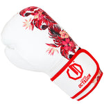 Boxhandschuhe Legion Octagon Damen Flower weiß/rot