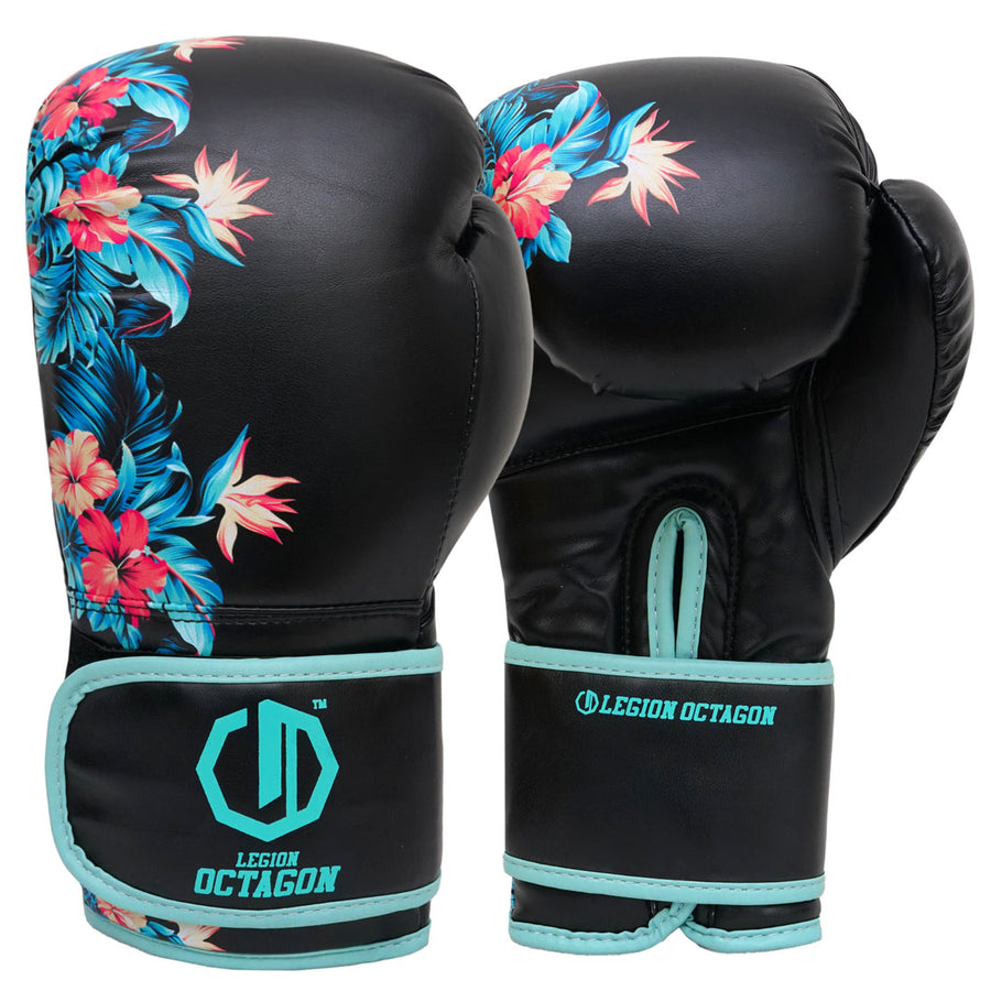 Boxhandschuhe Legion Octagon Damen Flower/sea schwarz/grün