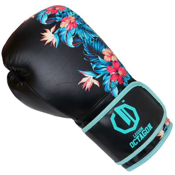 Boxhandschuhe Legion Octagon Damen Flower/sea schwarz/grün