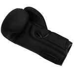 Boxhandschuhe Legion Octagon Script PU matt schwarz/schwarz