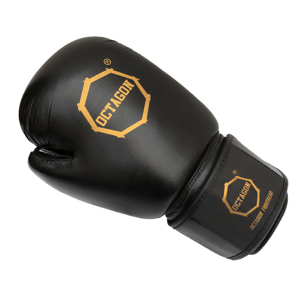 Boxhandschuhe Octagon Royal / SKÓRA schwarz / gold