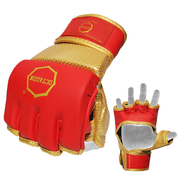 MMA-Handschuhe Octagon Edition 2.0 gold/rot