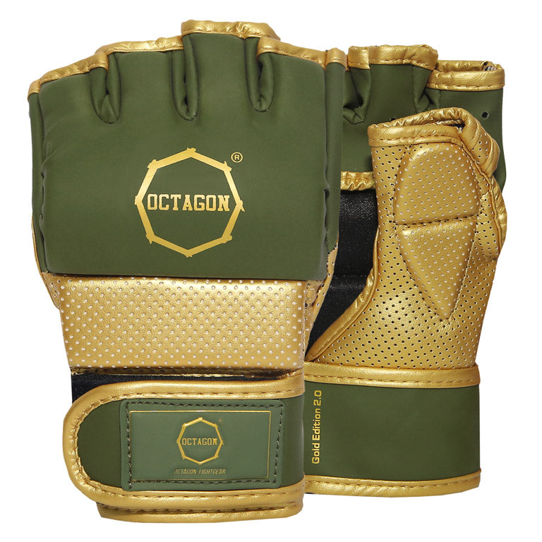 MMA-Handschuhe Octagon Edition 2.0 gold/khaki