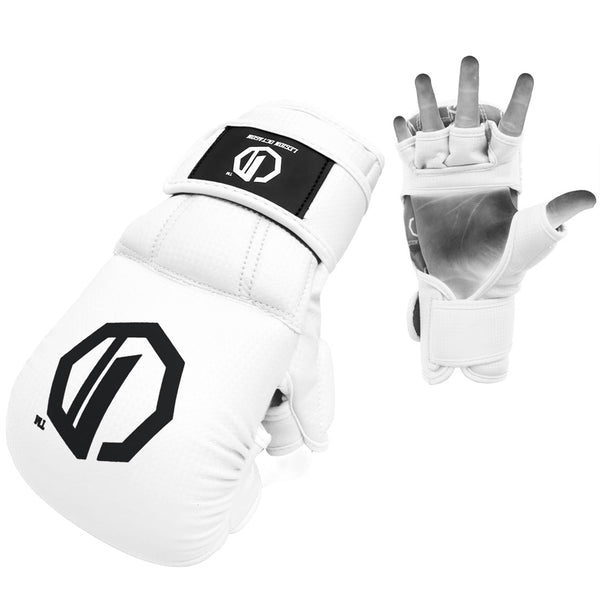 MMA-Handschuhe Legion Octagon sparingowe kevlar weiß