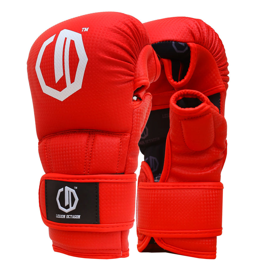 MMA-Handschuhe Legion Octagon sparingowe kevlar rot