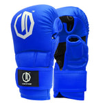 MMA-Handschuhe Legion Octagon sparingowe kevlar blau