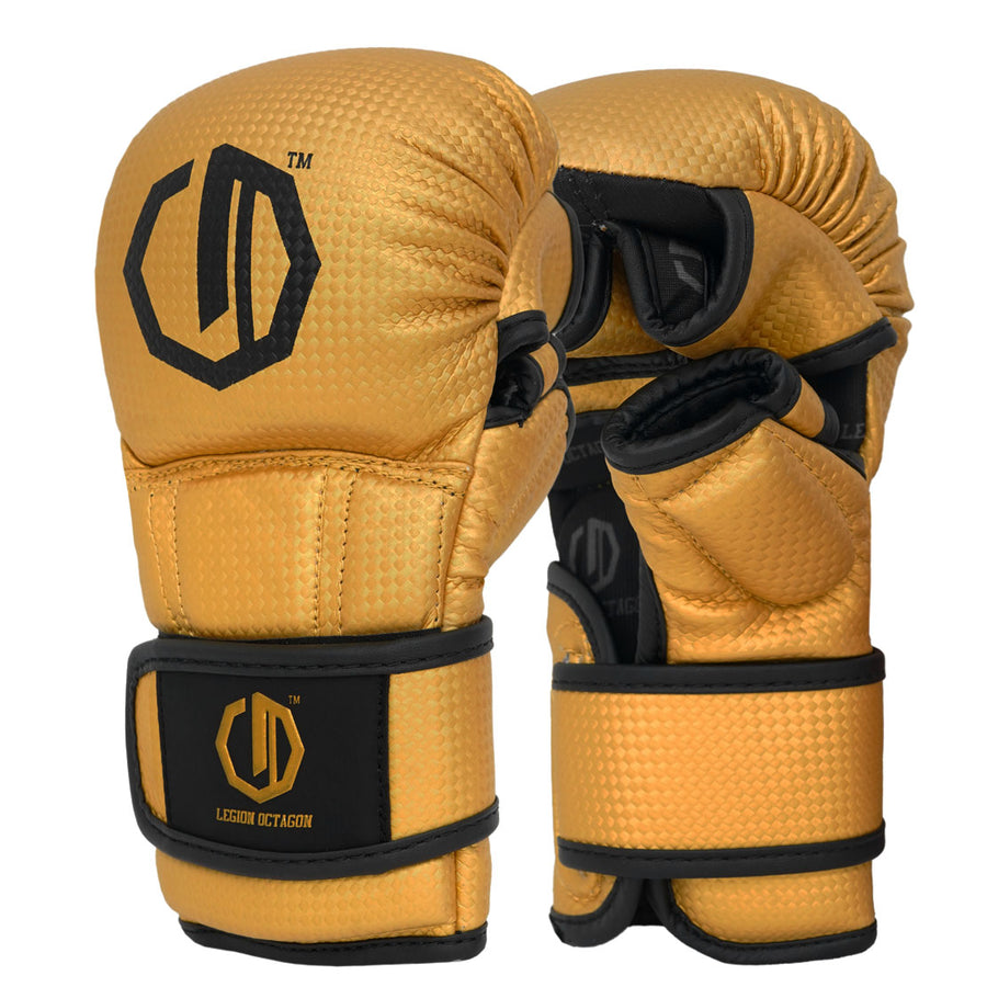 MMA-Handschuhe Legion Octagon sparingowe kevlar gold