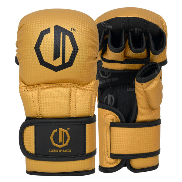 MMA-Handschuhe Legion Octagon sparingowe kevlar gold