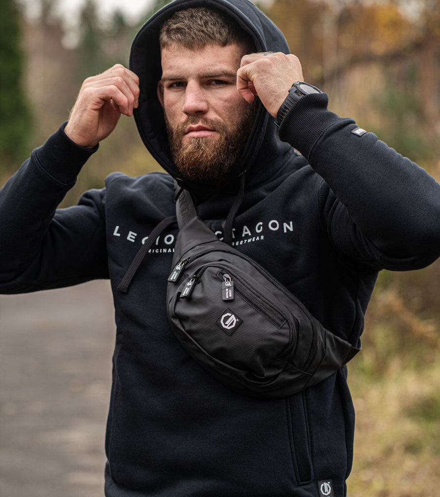 Saszetka nerka Legion Octagon Mallorca black